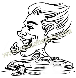 Dibujo en coche